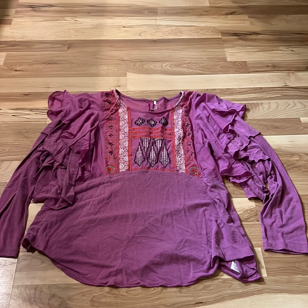 Free People long sleeve, purple top